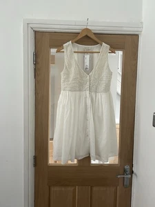 Urban Outfitters Crochet Dress / White Small New RRP 49 - Picture 1 of 14