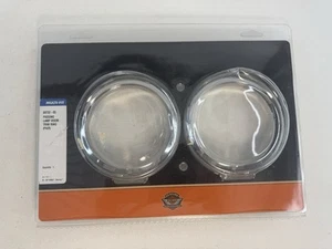Harley Davidson Chrome Passing Lamp Trim Ring Visors 69732-05 Brand New - Picture 1 of 4