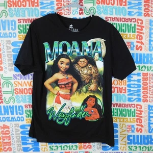 Disney Princess Moana Wayfinder Big Graphic T Shirt Size M Black - Picture 1 of 4