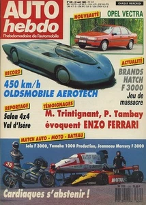 AUTO HEBDO n°639 24/08/1988 BMW 325i TOURING & 2002Tii TOURING BRANDS HATCHF3000 - Imagen 1 de 1