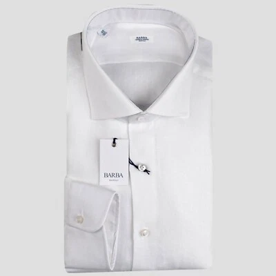 CAMISA BARBA NAPOLI NUEVA 100% LINO TALLA 18.5 US 46 EU BNSS44 Foto 1 de 3