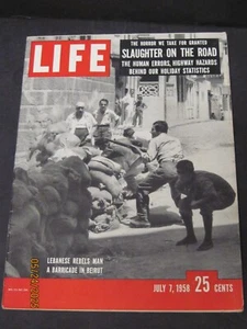 *Life Magazine 1958 July 28 Marines Move into Lebanon - Picture 1 of 2