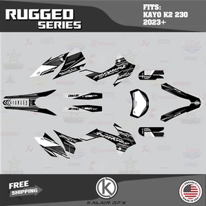 Graphics Kit for Kayo K2 230 All Years Rugged - WHITE - Bild 1 von 6