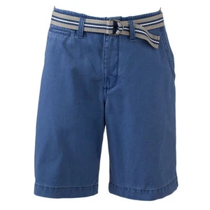 $40 NWT ☀LEE☀ Sz 8 Shorts BELTED Blue NEW Boys - Picture 1 of 1
