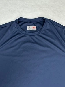 A4 Mens Dri-Fit Workout Running Size Small Crew T-Shirt Blue Short Sleeve - Picture 1 of 6