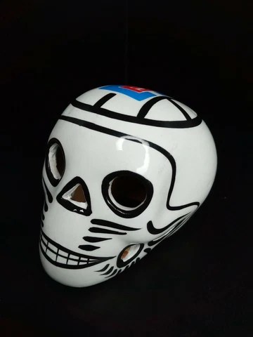 Los Angeles Clippers, NBA, Skull, Ceramic, Clay Figure, Hand made, Gift, Decor Cover