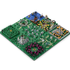 ZITIANYOUBUILD Fictional World with 9s Medieval Town Castle Forest 6265 - Picture 1 of 4