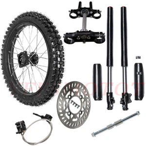 Horquilla delantera de neumático de llanta de rueda de 17 pulgadas 70/100-17 abrazadera de árbol triple para Taotao CRF 125cc - Imagen 1 de 11