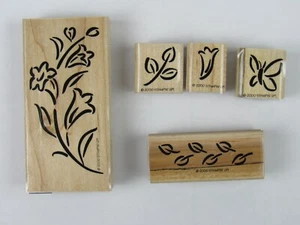 Stampin' Up 5 estampillas florales surtidas S238 - Imagen 1 de 5