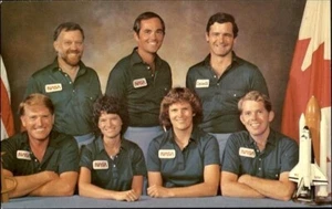 SPACE SHUTTLE Challenger 41-G Crewmembers, c.1984; Sally Ride, Kathryn Sullivan, - Picture 1 of 2