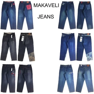 Vintage, MAKAVELI JEANS, OLDSCHOOL BAGGY, HERREN LONG DENIM JEANS, VERSCHIEDENE STYLE - Bild 1 von 13