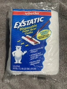 Panno Orso Polare Monouso Estatico 5ct 8,6in x 11,3in Attira Polvere Sporca Capelli - Foto 1 di 2