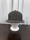 Rick Owens Blistered Lambskin Leather Hat Dark Dust Strap Pre Owned