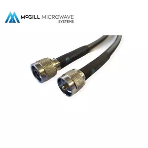 N Stecker auf UHF Stecker PL259 Kabelbaugruppe verlustarm Koaxial RG214 Militär Spezifikation M17 - Bild 1 von 4