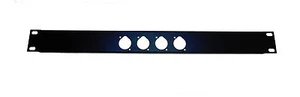 PROCRAFT AFP1U-4X-BK 1U Formed Aluminum Rack Panel w/ 4 D punches - Picture 1 of 1