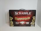 Scrabble Deluxe Edition Crossword Game Rotating Board & Case 2014 Hasbro Games