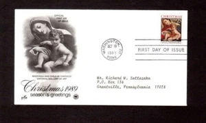 First Day Cover FDC stamp # 2427 Christmas Madonna & Child by Carracci 25 cent - Picture 1 of 1