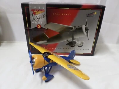 1932 Lockheed Vega Model 5 DieCast Airplane Olympia Collector Series Bank 1/32 - Image 1 of 4