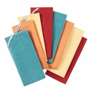 Costco Microfiber Kitchen Towel Cleaning Cloths 7-Piece Set, Red 18" x 28" - Picture 1 of 1