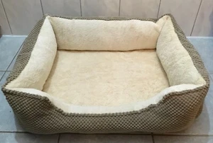 Hundebett orthopädisch "Canine Comfort" Braun-cremefarben 61x46cm unbenutzt ,NEU - Bild 1 von 4