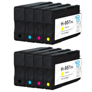 8 Ink Cartridges (Set) for HP Officejet Pro 251dw, 8100e, 8600 Plus, 8615 - Picture 1 of 1