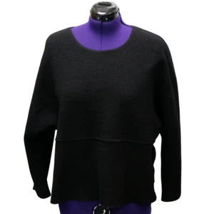 OSKA Damen Pullover – 100 % Schurwolle – Größe II (ca. 38/40) – Schwarz - Bild 1 von 9