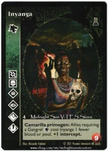 Inyanga Gangrel The Unaligned Kickstarter V:TES VTES Vampire CCG - Picture 1 of 1