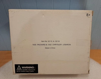 1930 Packard & 1932 Chrysler Lebaron-1/32  Signature Diecast Model #32115@ 32116 - Image 1 of 4