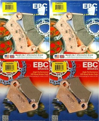 Kit de pastillas de freno delanteras y traseras EBC severas FA452SV para varios Polaris Ranger Foto 1 de 3