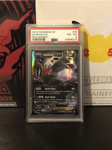 Darkrai-EX - 74/122 Ultra Rare XY BREAKpoint Pokemon Card PSA 8 - Picture 1 of 2