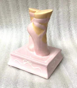 8 Zoll große rosa Ballerina Schuhe Münzbank/Figur - Bild 1 von 3