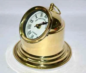 Vintage Boat Binnacle Head Marine Clock Desk/Table Portable Mantel Clock For Gif - Picture 1 of 5