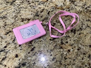 Vera Bradley SOMMER PINK ~ ultraleichtes Ausweisetui & Schlüsselband mit Reißverschluss ~ neu ohne Etikett - Bild 1 von 2