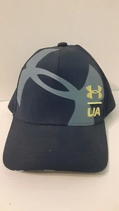 Under-Armour Youth Cap/Hat. Size S/M, 100% Polyester, Dark Blue/Grey - Picture 1 of 6