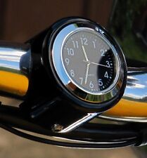 New British Made Darkside Smooth Bar Clock, Harley, Bike, Motorcycle