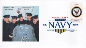 The Sullivan Brothers USS Juneau CL 52 Sunk USN 250th Stamp FDC See Description - Picture 1 of 2