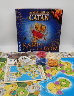 Die Siedler von Catan - Kampf um Rom Familienspiel von Kosmos 2006 vollständig - Bild 1 von 4