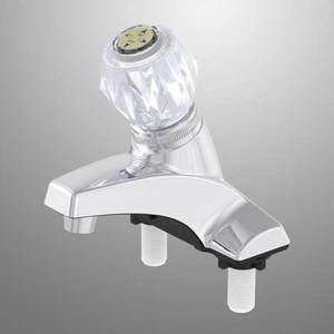 Home Plus 4316-CP Chrome Traditional Single Handle Lavatory Faucet Sink 4 in. - Picture 1 of 3
