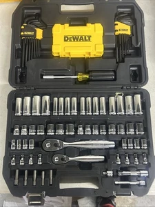 DEWALT 142 Piece Mechanics Tool Set (1/4 Inch and 3/8 Inch Drive SAE and Metric) - Picture 1 of 3