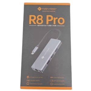 NOVOO USB C Hub Multimedia Zubehör 8 in 1 USB C auf HDMI Adapter Gigabit Etherne - Bild 1 von 6