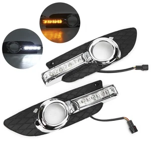 LED DRL Daytime Running Light Yellow White 2 Colors For Lancer - Picture 1 of 20