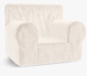 Pottery Barn Kids Stuhlhusse elfenbeinfarben Kunstfell überall normale Größe ~ NUR ~ neu - Bild 1 von 7