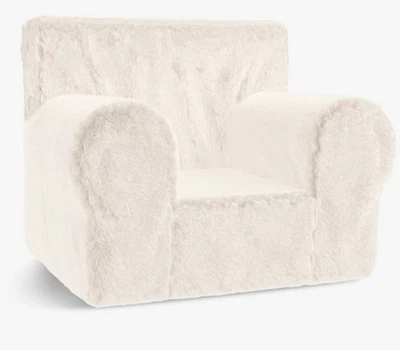 Cubierta de silla Pottery Barn Kids marfil de piel sintética en cualquier lugar tamaño regular ~SOLO~Nueva Foto 1 de 4