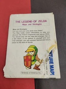 Vtg 1987 LEGEND OF ZELDA Nintendo NES Original Maps & Strategies Fold-Out Insert - Picture 1 of 11