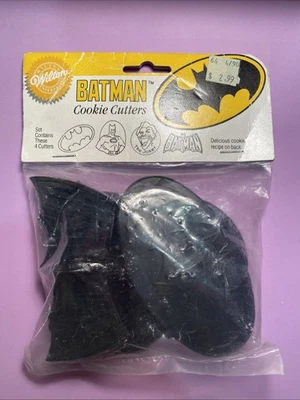Vintage 1989 Wilton Batman Cookie Cutters NOS (C12) Foto 1 de 4