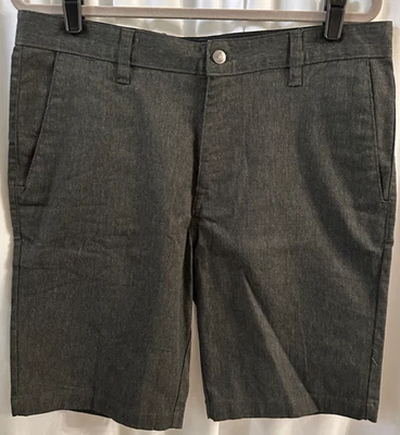 Volcom VMonty Stretch 22 Chino Shorts Men's SIze 34 Dark Gray A09117V3 - Image 1 of 4