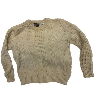 Vintage Gaeltarra Cable Knit Fishermen Sweater Women’s Medium *See Description - Picture 1 of 7