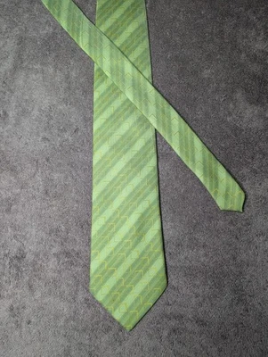 Angelo Rossi - Microfibra hecha a mano con patrón verde burdeos 62' para hombre Foto 1 de 4