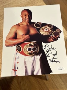 GEORGE FOREMAN JSA COA signed autographed 8x10 photo BOXING LEGEND - Picture 1 of 2