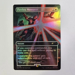 Flawless Maneuver Rainbow Foil Secret Lair Marvel Captain America MTG Magic SLD - Picture 1 of 2